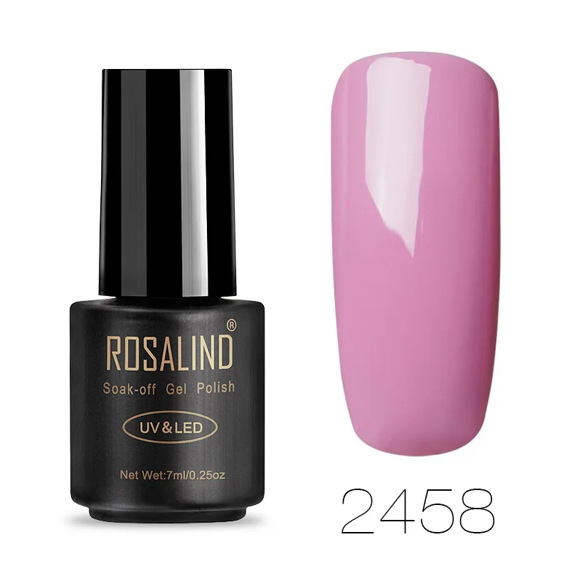 RA2458 ROSALIND гель для ногтей все для маникюра Лак для ногтей гибридные лаки для маникюра полуперманентный УФ гель лак Топ праймер - Цвет: RA2458