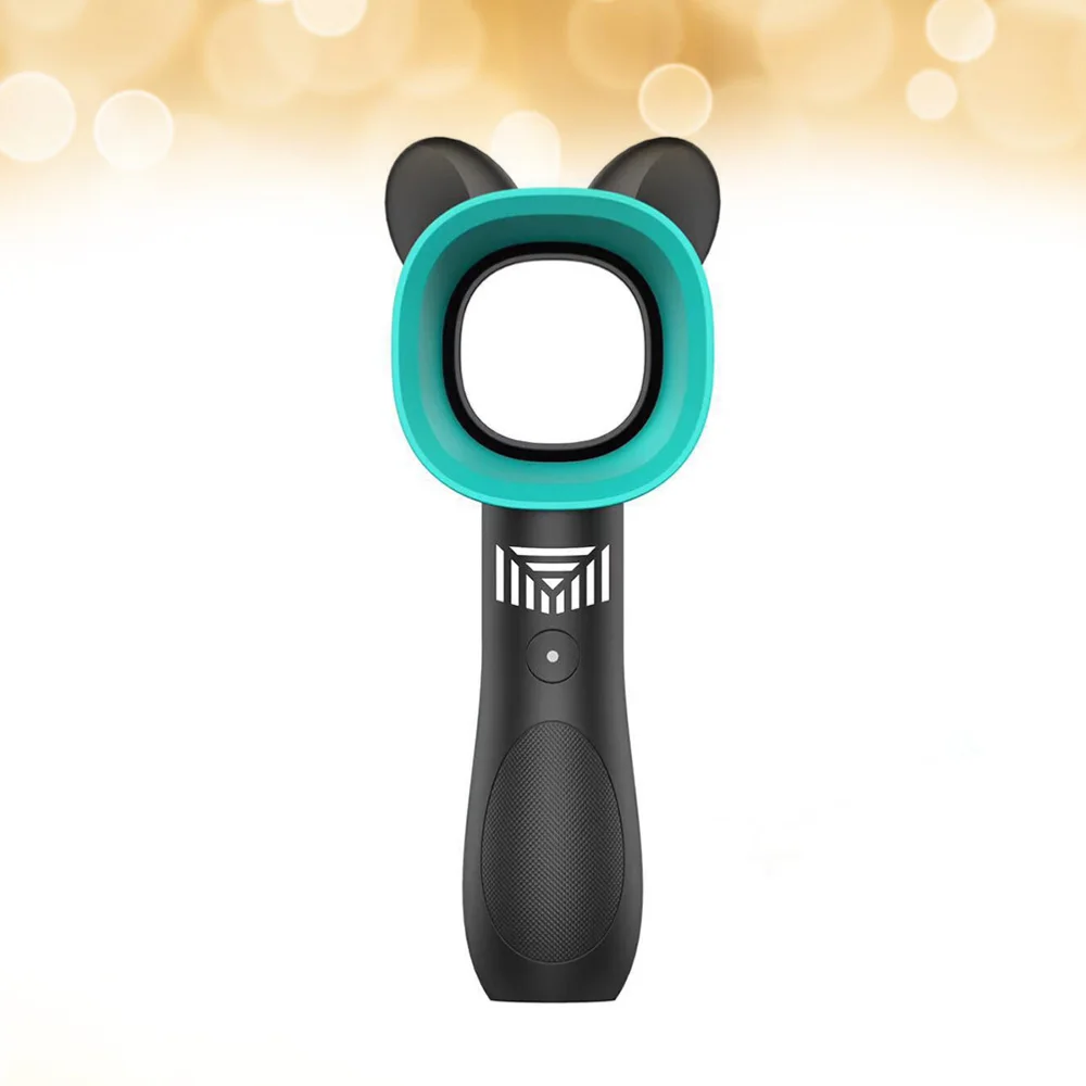 

Cat Ears Design Summer Portable Handheld Mini Electric Bladeless Fan Leaf Air Cooling Fan USB Charging