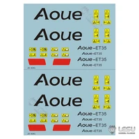 decal sticker for 114 diy lesu metal aoue et35 hydraulic rc excavator remote control toys car model accessories th19252 smt3