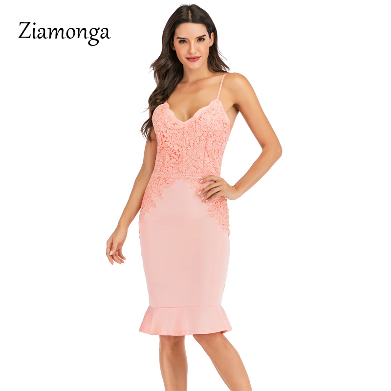 C4616 Pink Ziamonga женское весеннее черное сексуальное бархатное платье женское платье-карандаш миди Элегантное Вечерние вечерн - Цвет: C4616 Pink