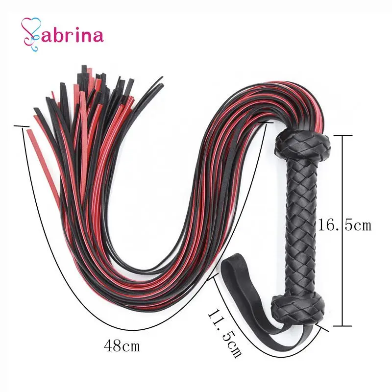 Фетиш из искусственной кожи секс хлыст флоггер ручка лопатка шлепалка кнут