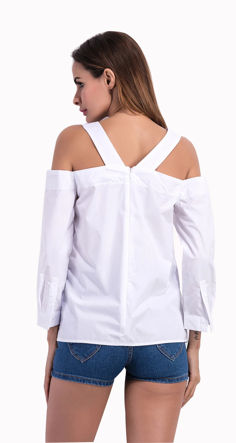 

Women's 3/4 Sleeve Off Shoulder Casual Blouses Tops Shirts