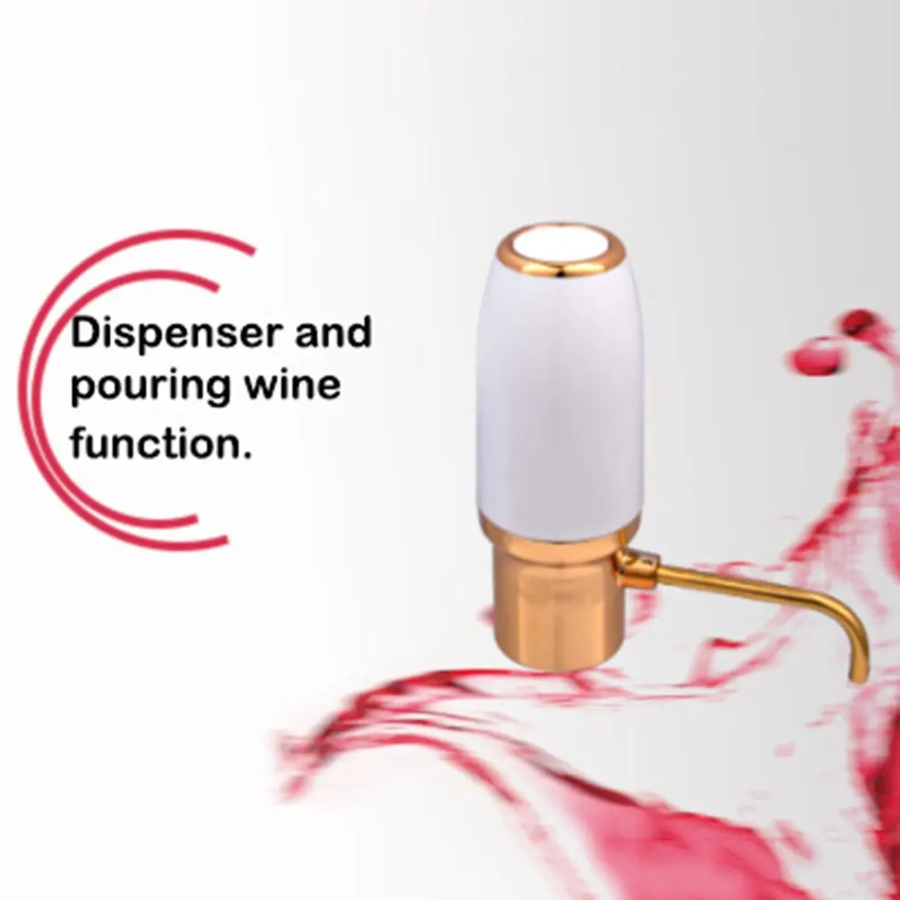 

USB Charging Smart Electric Wine Decanter Automatic Red Wine Pourer Aerator Decanter Dispenser Portable Wine Tools Curve Design