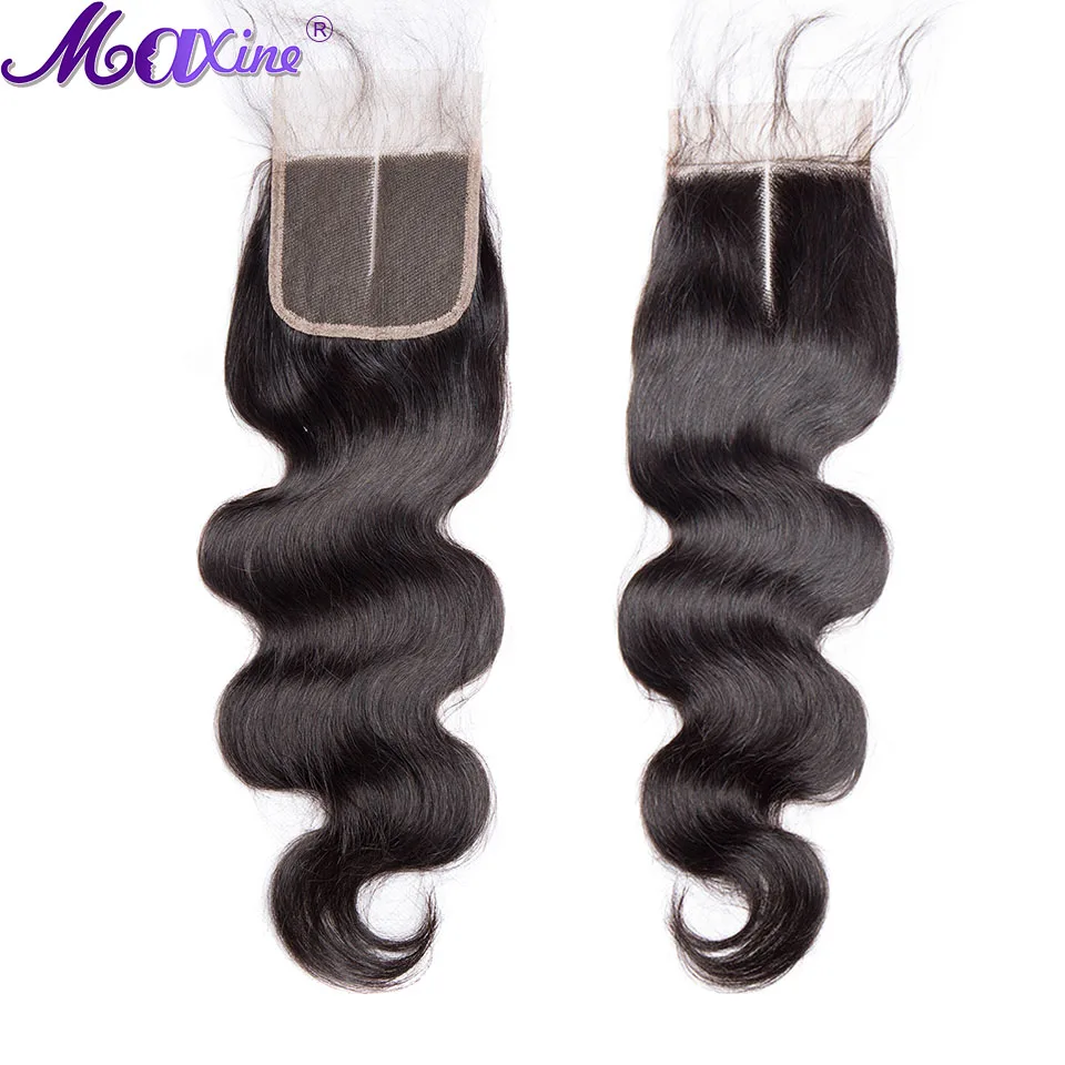 Малазийские пучки волос с закрытием объемные волнистые Maxine Remy человеческие 3 шт.
