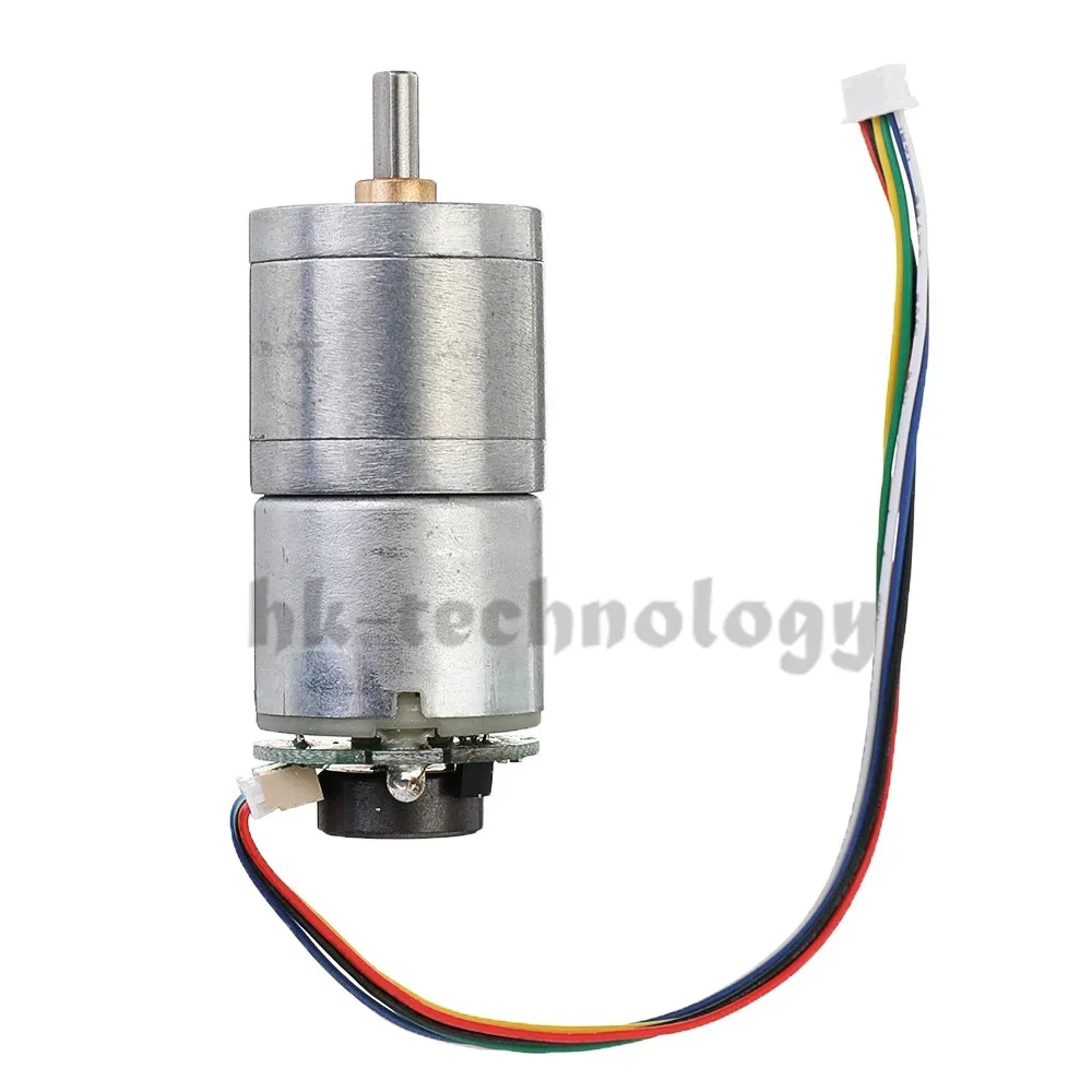 12V GM25 310 30/70/100/500 об/мин энкодер постоянного тока Шестерни двигатель металла для
