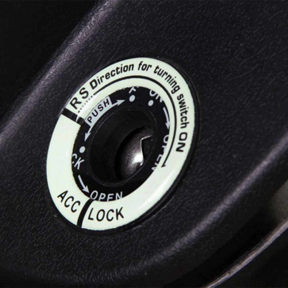 Светящаяся наклейка на зажигание автомобильного кольца переключатель для Mercedes