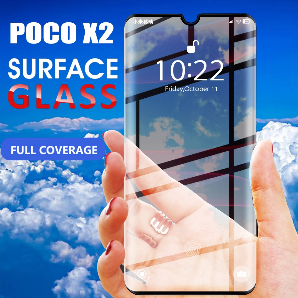 RDCY 6D Полноразмерное закаленное стекло для Xiaomi POCO X2 K30 Pro смартфона Redmi Snapdragon