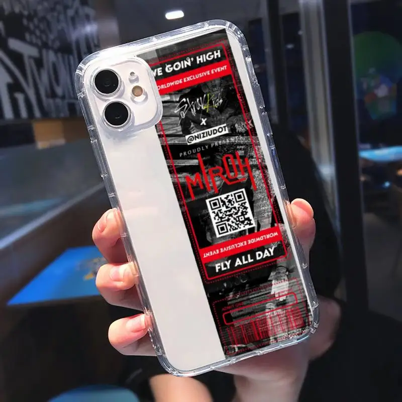 

Stray Kids Air tickets Design Phone Cases Transparent for Clear iPhone 11 12 mini pro 8 7 6 6S XS MAX Plus X 5S SE 2020 XR
