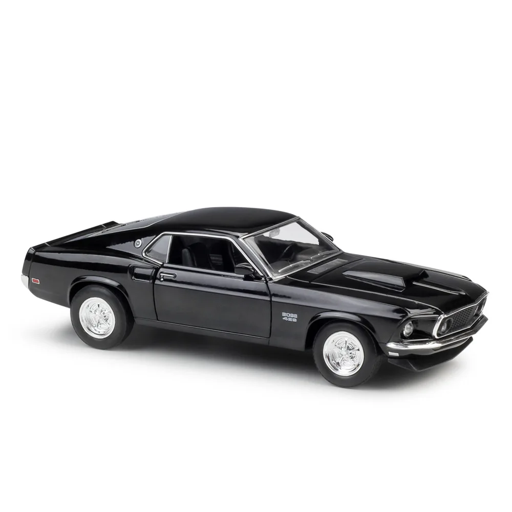 Welly 1:24 оригинальная коробка 1969 Ford Mustang Boss 429 литая модель автомобиля Игрушечная