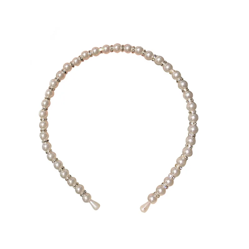 

2021 New Women Elegant Full Pearls Hairbands Lady Headband Hair Hoops Holder Ornament Headwear Fashion Hair Accessories