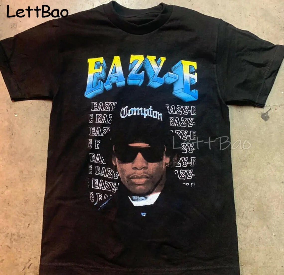 Style Eazy-E Rap Black Men T-shirt Gothic Men's T-shirts Hip Hop Tee Shirt Men Fashion Vintage T Shirt Graphic Tee Unisex 2021