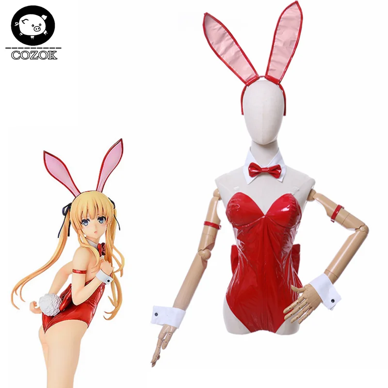 

Eriri Spencer Sawamura Cosplay Costume Bunny Girl Sexy Jumpsuit Women Red Costume Saenai Heroine no Sodatekata Rompers