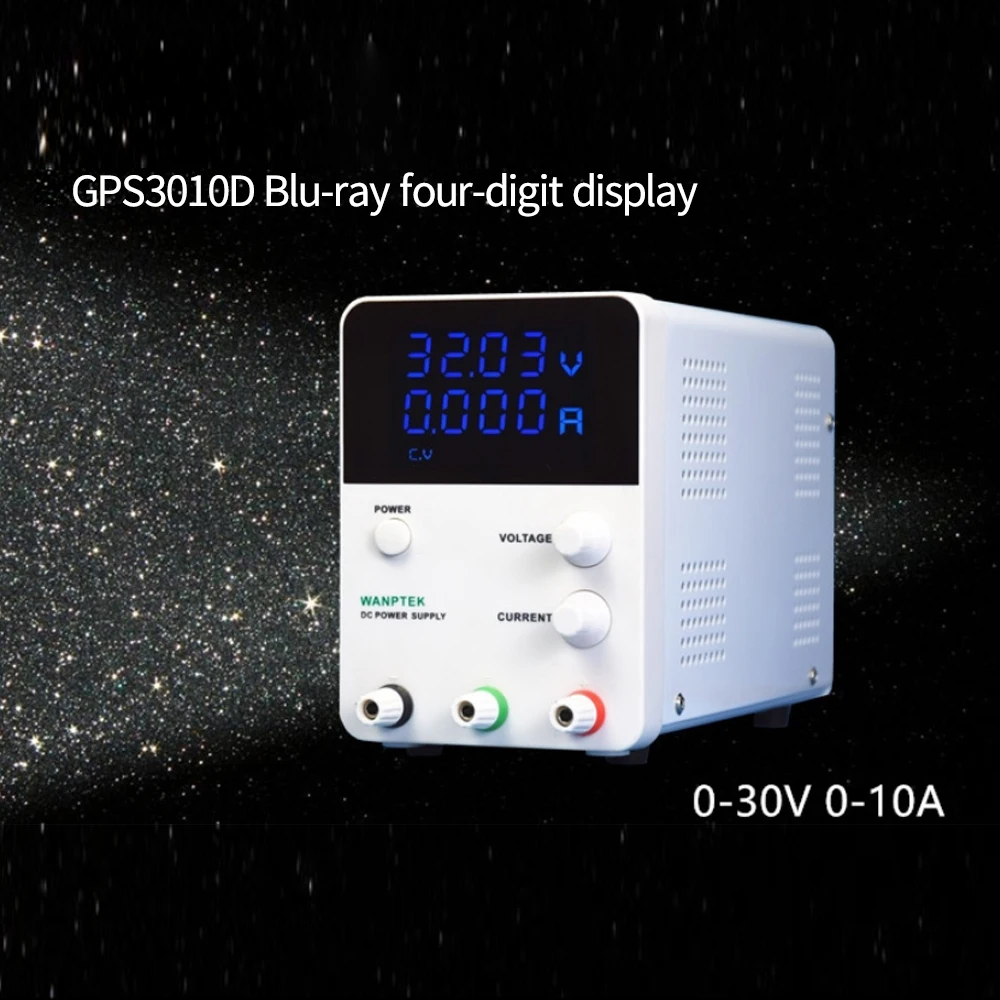 Лабораторный блок питания Wanptek GPS3010D, 30V10A, регулируемый, высокоточный, с цифровым дисплеем