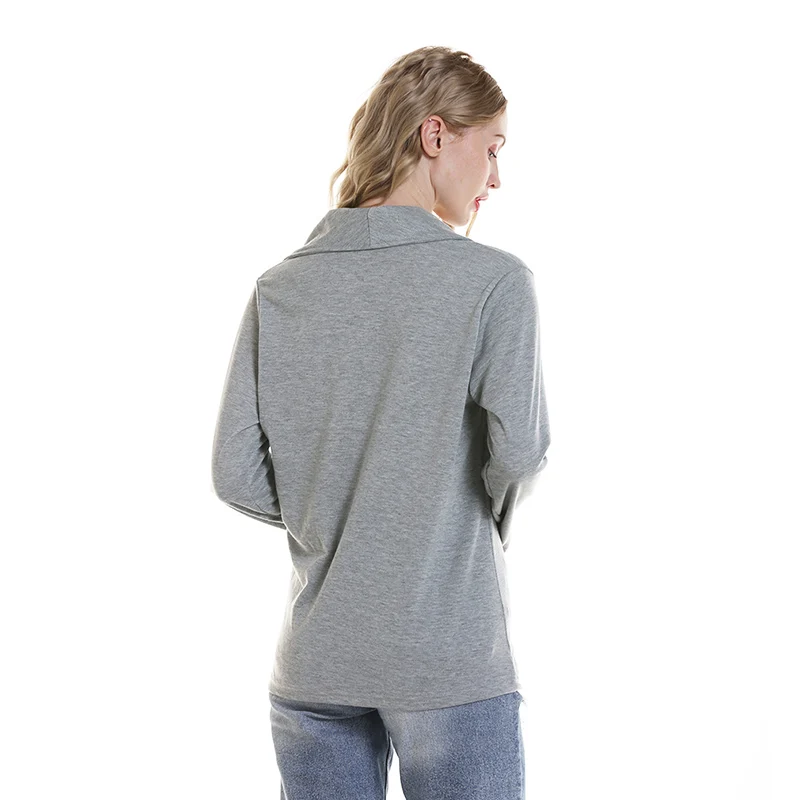 Повседневная куртка с длинным рукавом пальто отложным воротником для женщин