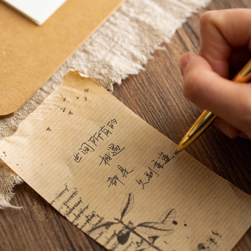 4 шт./лот ретро блокнот серия творческие сообщения материал декор Базовая бумага