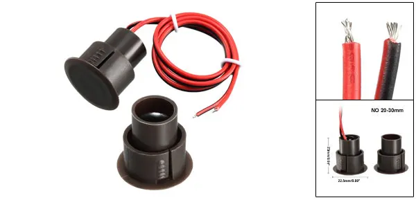 NO Brown 1pcs Uxcell 1-5 шт. RC-36 NC без утопленного проводного охранного окна двери контактный датчик сигнализации магнитное Тростниковое коммутационное оборудование - Цвет: NO Brown 1pcs