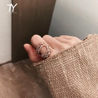 2020 new luxury exaggerated crystal opening u ring for womens wedding party temperament index finger for rings girl%e2%80%98s %e2%80%99jewelry