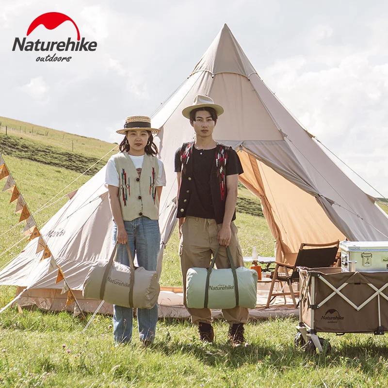 Naturehike сшитый хлопковый спальный мешок конверт для взрослых на открытом воздухе