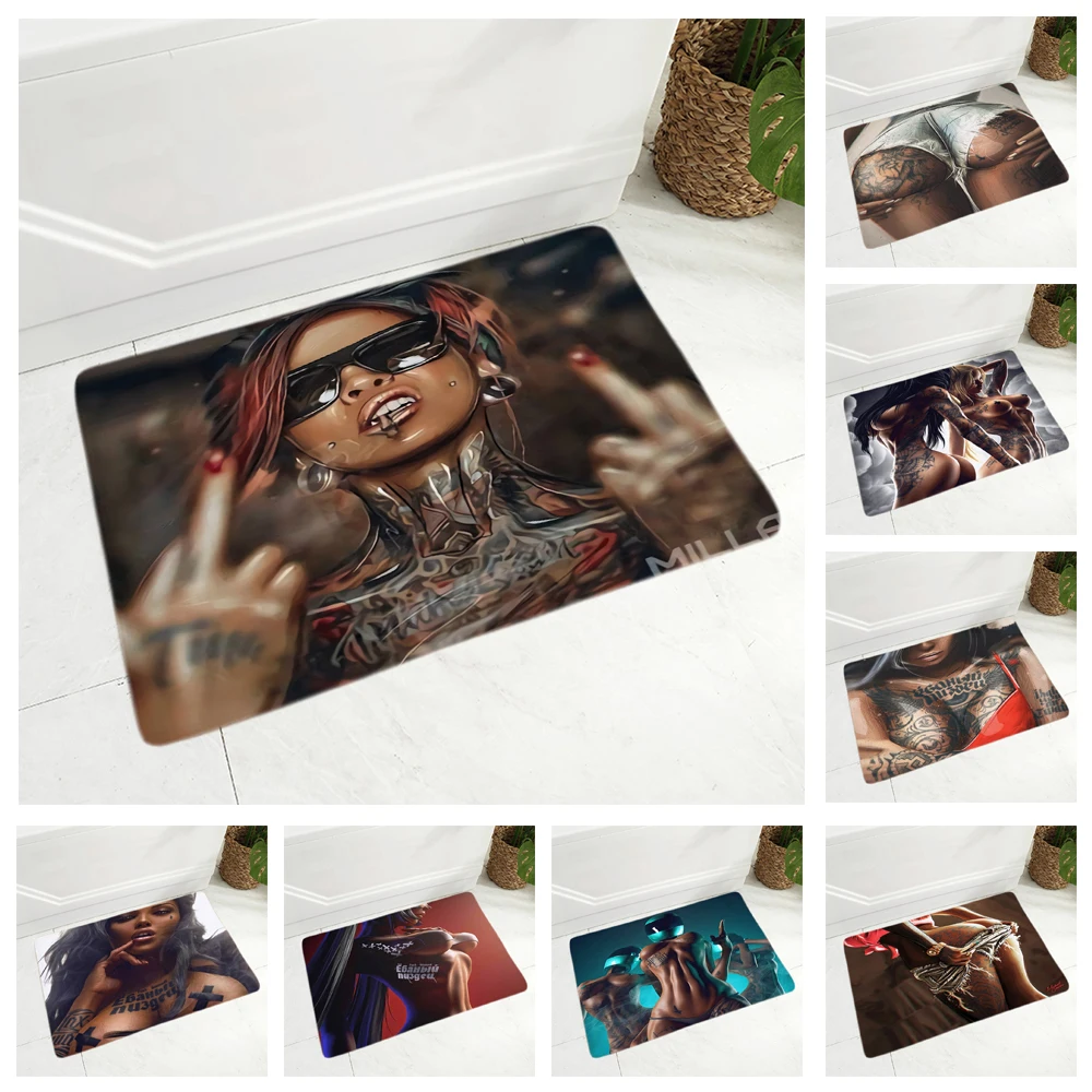 Напольный коврик для привлекательной женщины мягкий фланелевый ковер детской