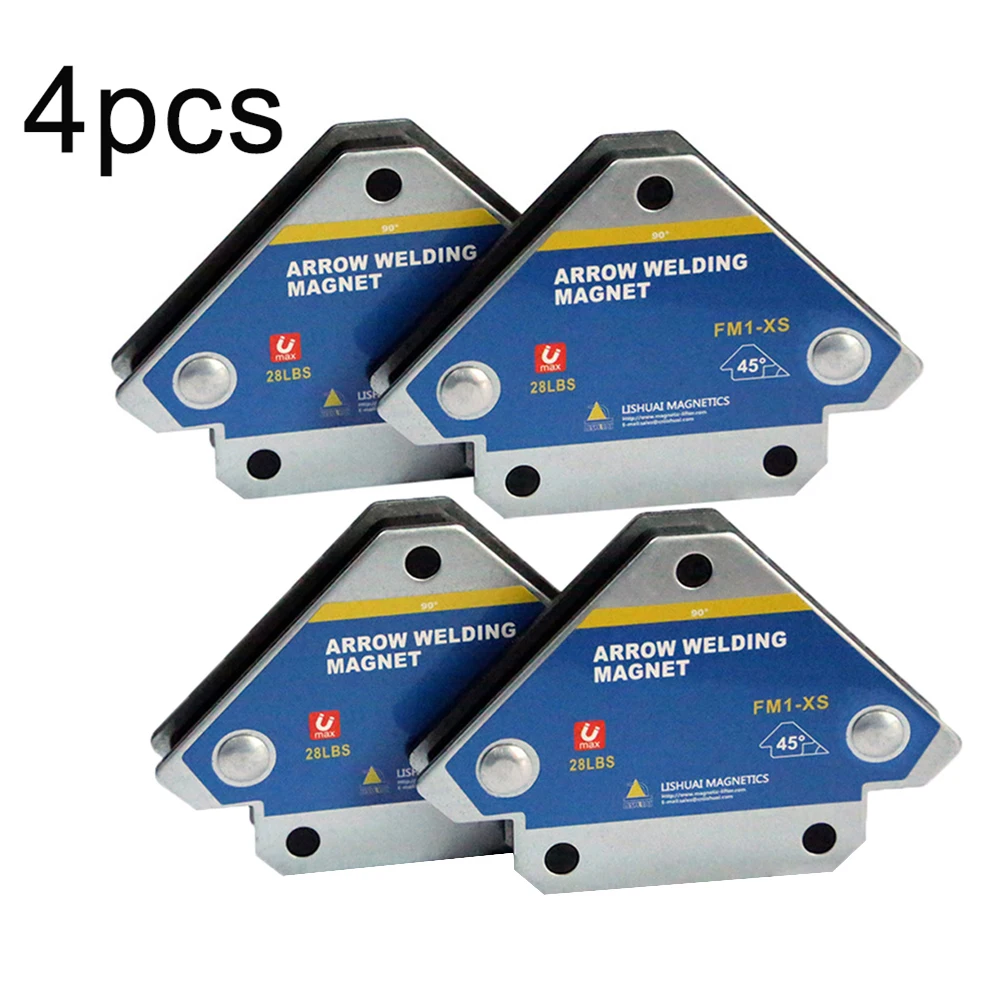 

4pcs/set 28LBS Magnetic Welding Holders Multi-angle Solder Arrow Magnet Weld Fixer Positioner Ferrite Holding Auxiliary Locator