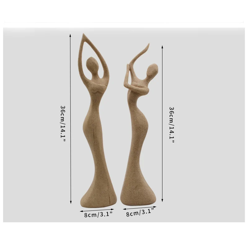 2 стиля Изящные танцевальные Фигурки для девочек домашний декор песчаник красота