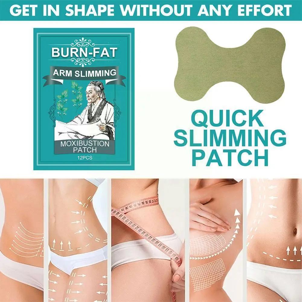 

12 Stickers/box Thin Arm Stickers Slimming Patch Weight Slim Patch Fat Loss Burn Cellulite Detox Slim Arm W4C8