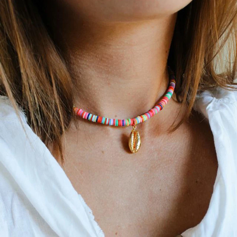 Богемная Морская звезда акриловые бусины натуральная морская раковина кулон