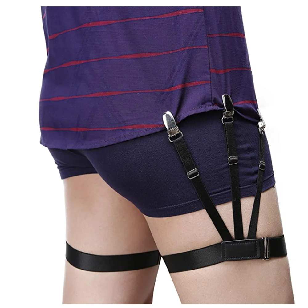 Подвязки для рубашек премиум класса UNEY подвязки мужчин регулируемые эластичные