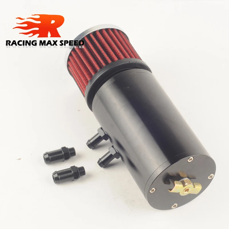 Масляный бак с фильтром AN8 фитинг черный гоночный Авто/аксессуары для мотоциклов