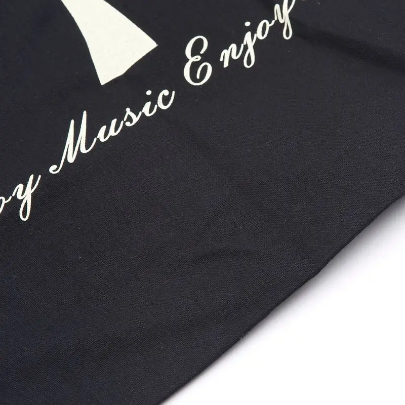 

Cotton Music Score Handbag Musical Elements Note Tote Bag Instruments Accessory