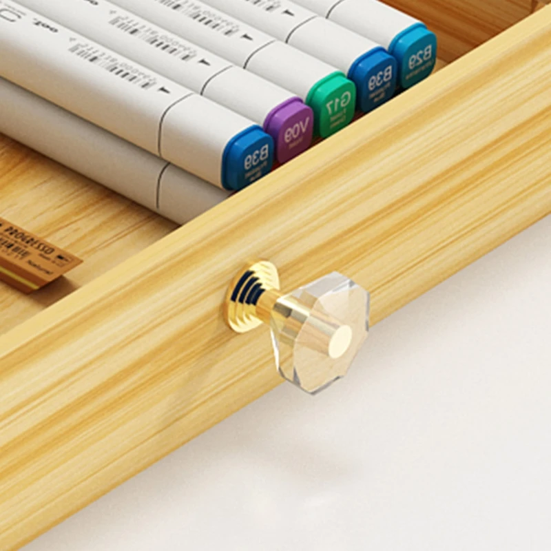 

Multi-function Marker Pen Pencils Storage Holder Sundries Organizer Office School Wooden Stand Stationery Container W3JD
