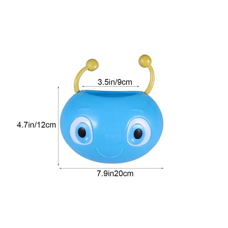 Детская корзина для скутера пластиковая милая с рисунком червя передняя стойка