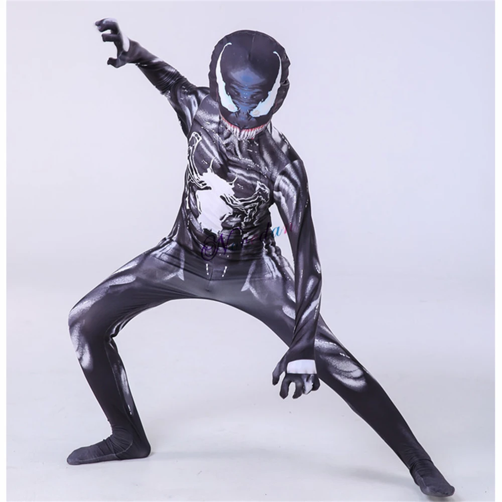 Костюм для косплея Веном из спандекса костюм супергероя Zentai комбинезон боди