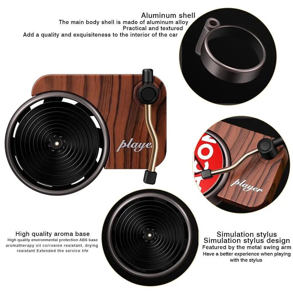 Рекордер ароматерапия Поворотный Автомобильный Освежитель Воздуха Ретро