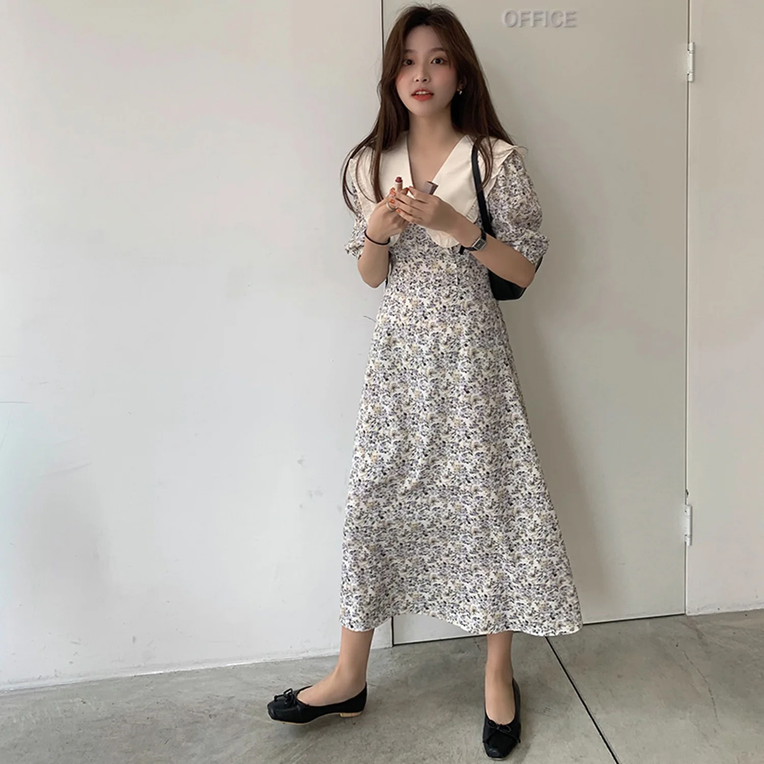 Женское летнее платье в Корейском стиле Новинка 2021 года Модное Элегантное