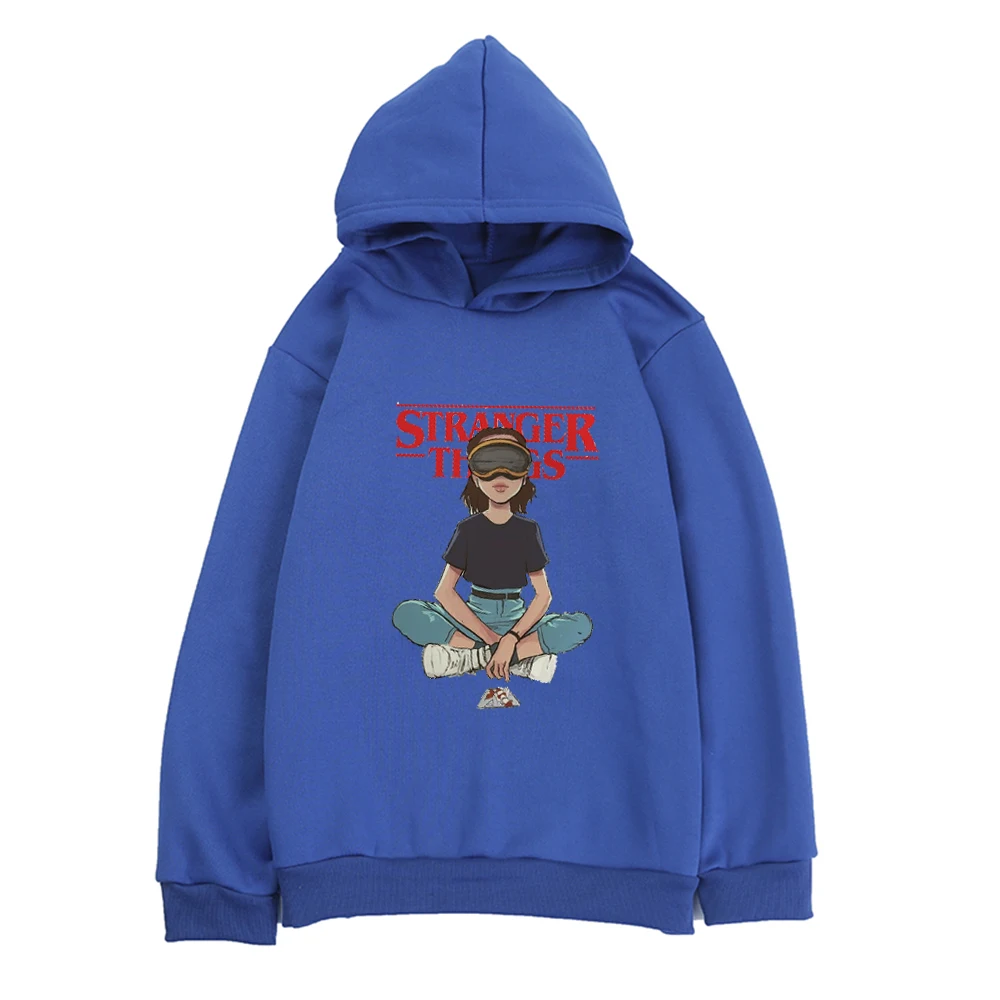 

Hot TV Stranger Things hoodies for children boys / girls cute Stranger Things pure cotton and long sleeve kawaii tops hooded