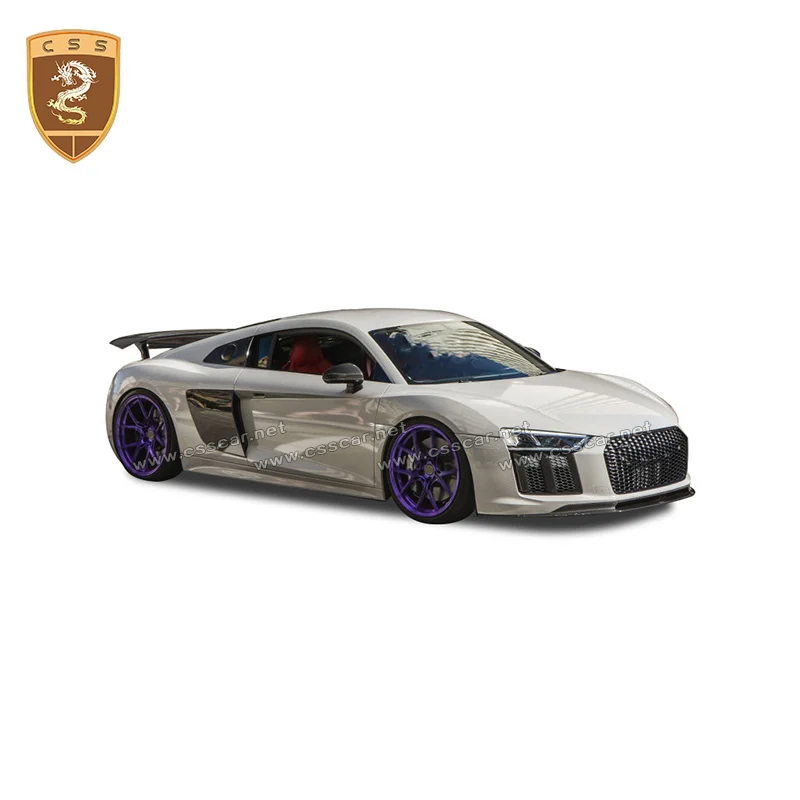 Комплект кузова из углеродного волокна для Audi R8 передний и задний диффузор губ