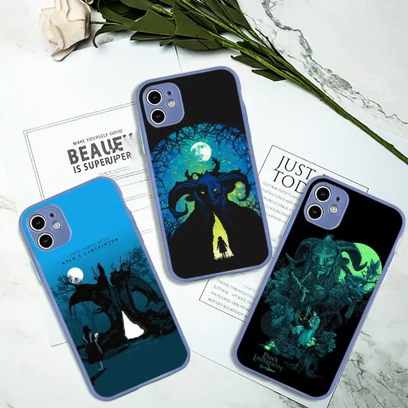 

Pans Labyrinth Fantasy Movie Phone Case Gray Color Matte Transparent For iPhone 13 12 11 Mini Pro Max X XR XS 7 8 Plus Cover