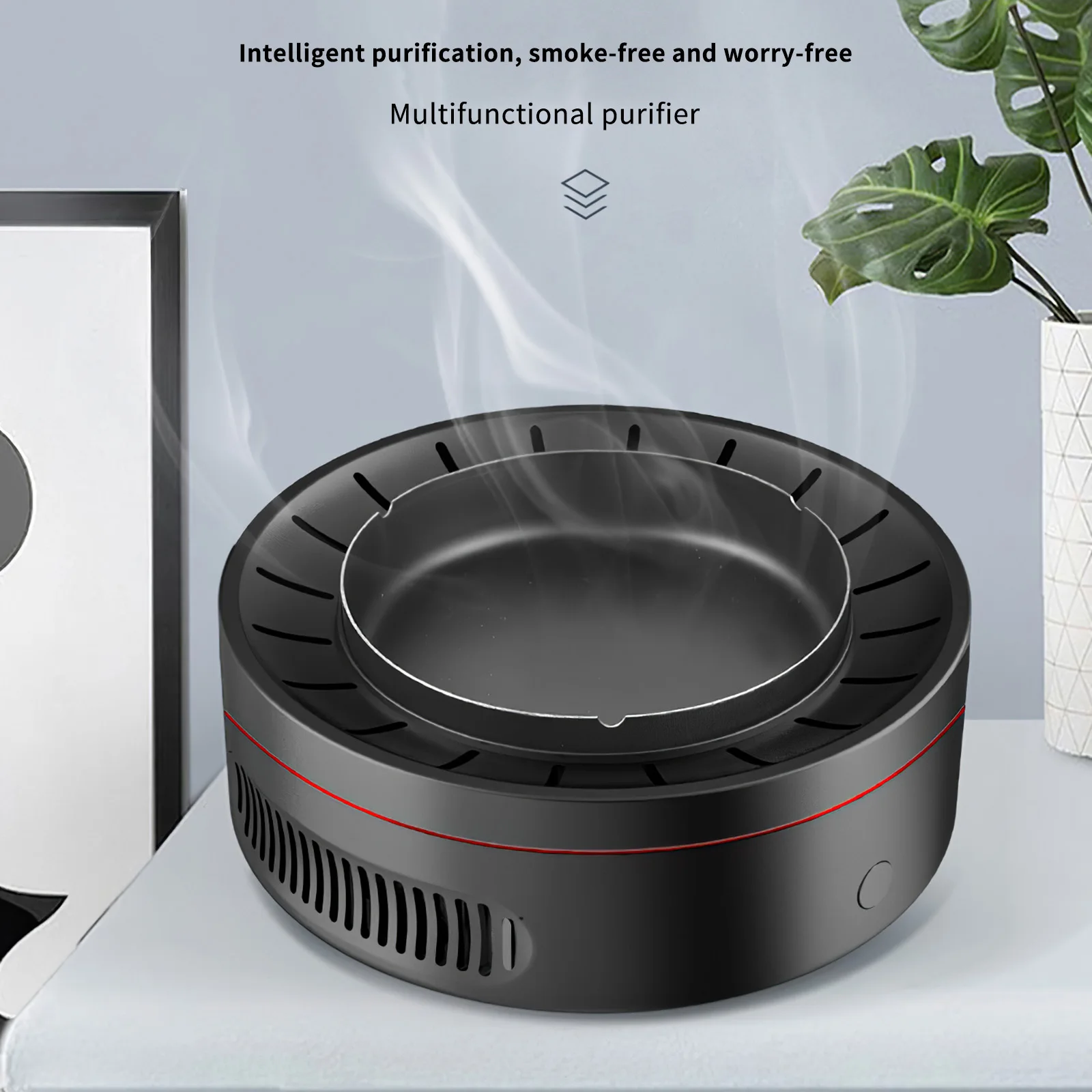 

Smokeless Ashtray Air Purifier Portable Ashtray Home Cigar Smoking Ash Tray Mold Smoking Accessories Home Decoration