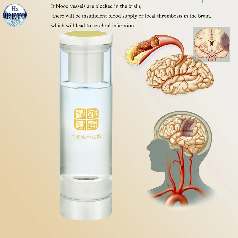 H2 ионизатор SPE PEM электролиз генератор водородной воды бутылка 7 8 Герц
