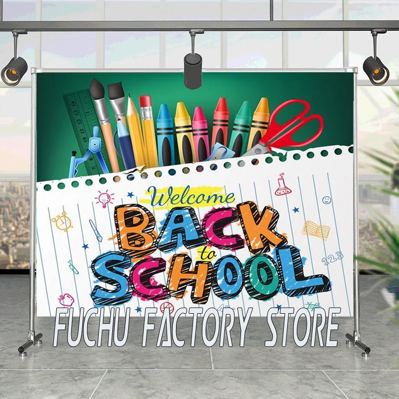 

Student Back -To -School Season Series Background Child Birthday Party Decoration Studio Photography Cloth Can Be Customized