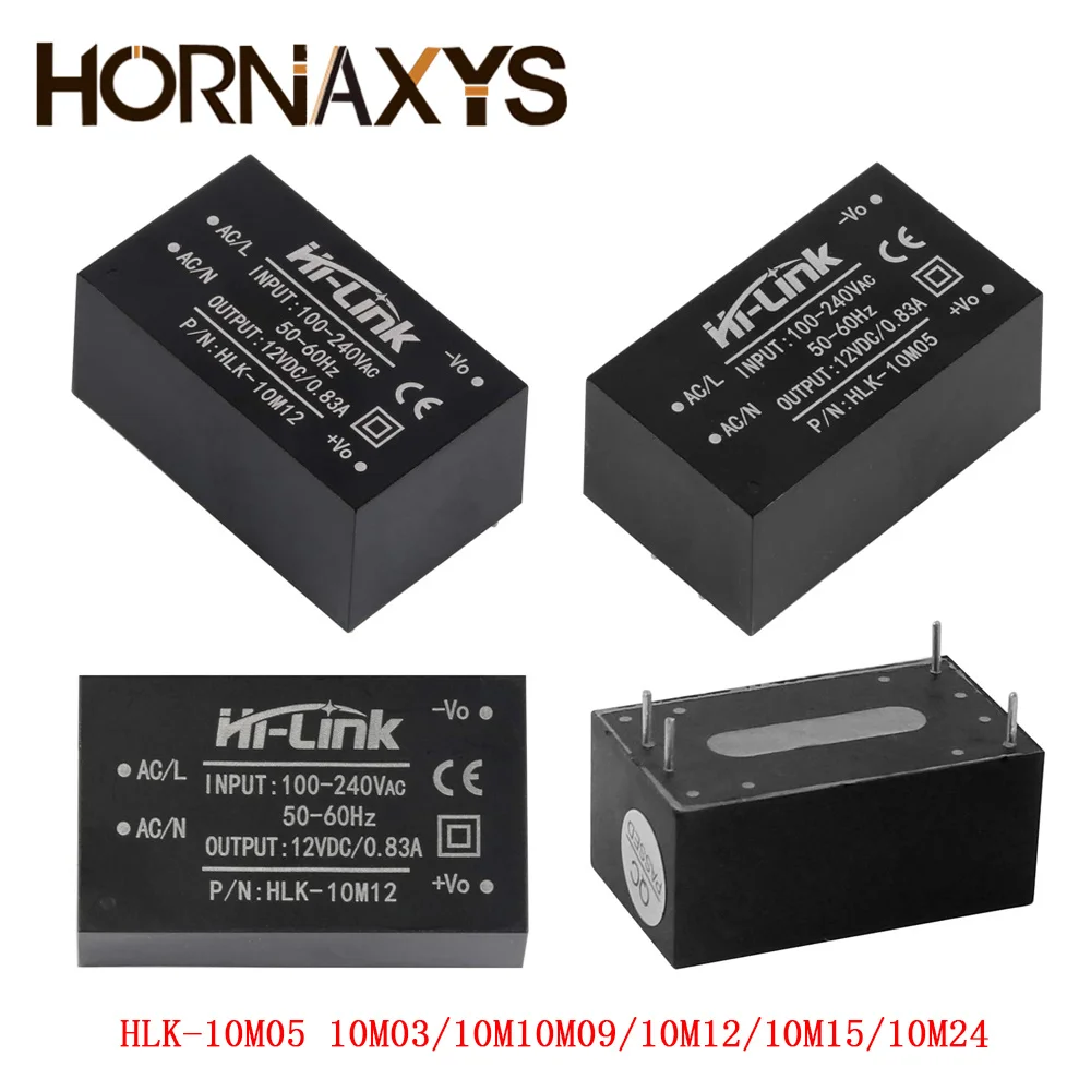 HLK-10M05 10M03/10M10/10M09/10M12/10M15/10M24 мини-модуль источника питания для изоляции от 220 В до 3 В/5