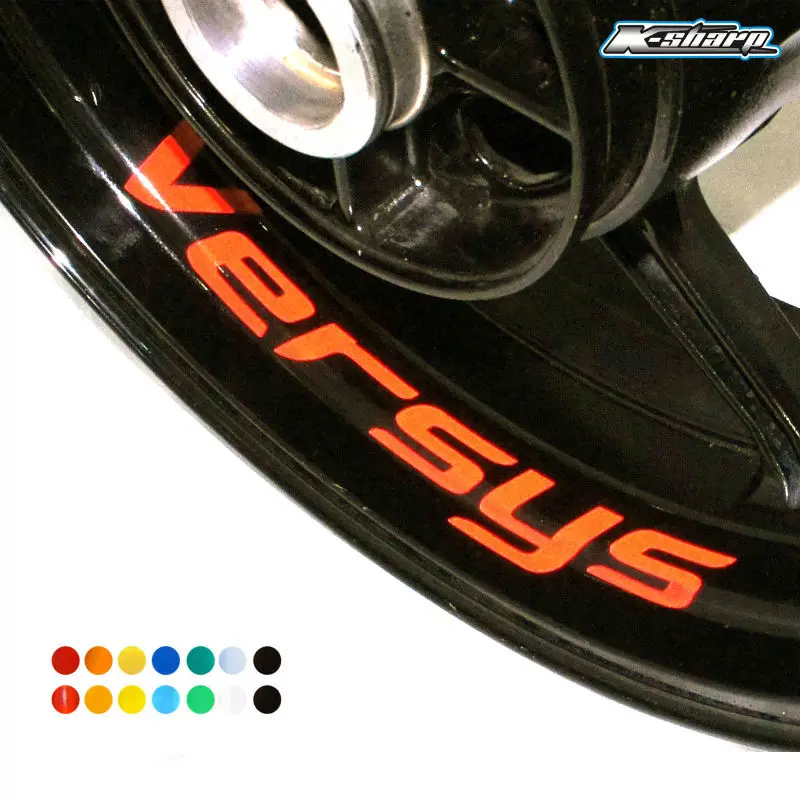 

For KAWASAKI VERSYS Custom Inner Rim Declas Wheel Reflective Stickers Stripes versys 650 300 1000