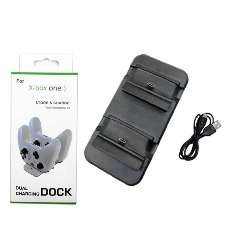 Для Xbox One игровой контроллер зарядная док-станция аксессуары для игры черный | Дом