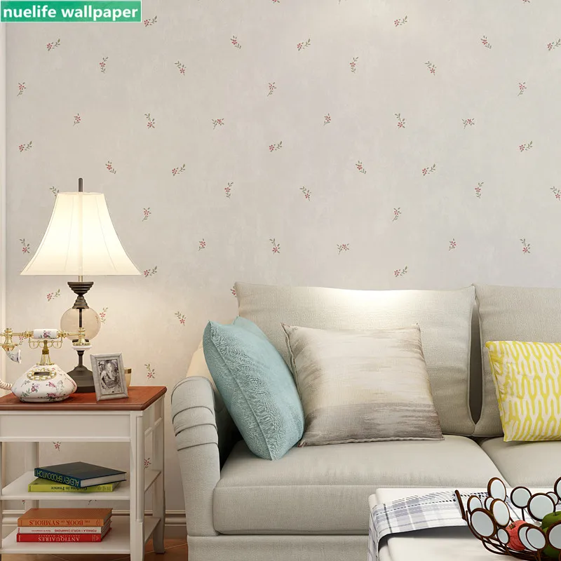 

Modern Korean pastoral non-woven wallpaper green American small fresh small bedroom living room kids room bedroom wallpaper