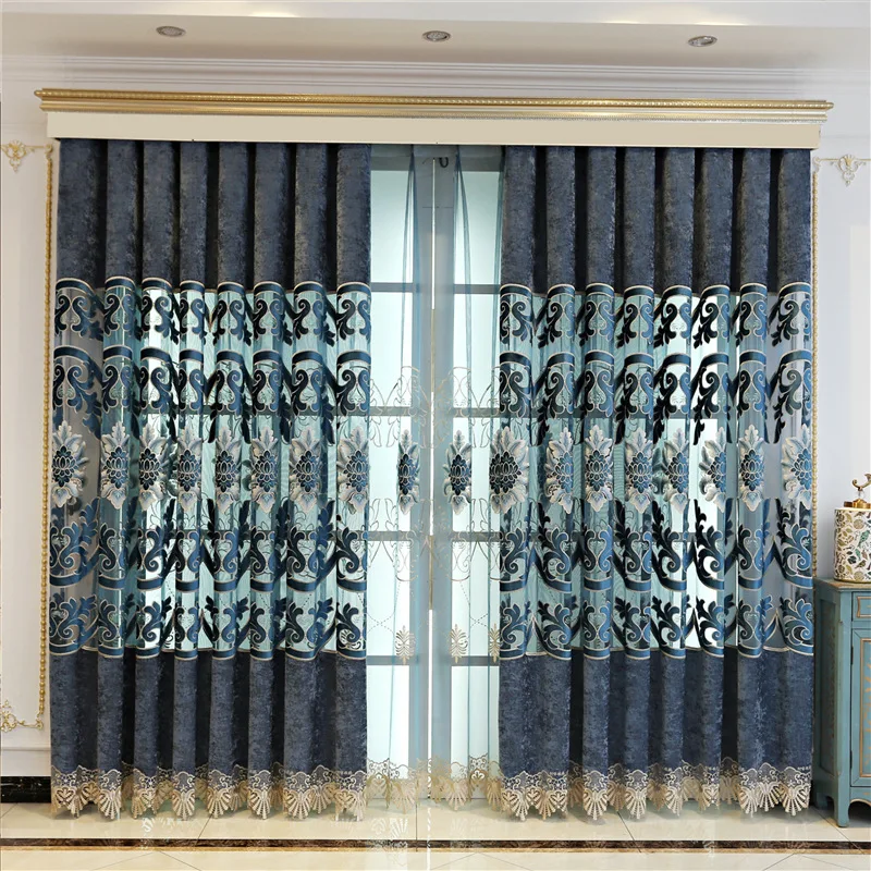 Ажурные декоративные занавески для гостиной спальни занавеска из тюли с