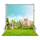 Пасхальный фон для фотосъемки весенние Мультяшные яйца сказка Новорожденный ребенок душ студия фотобудка фон настроить Props4930
