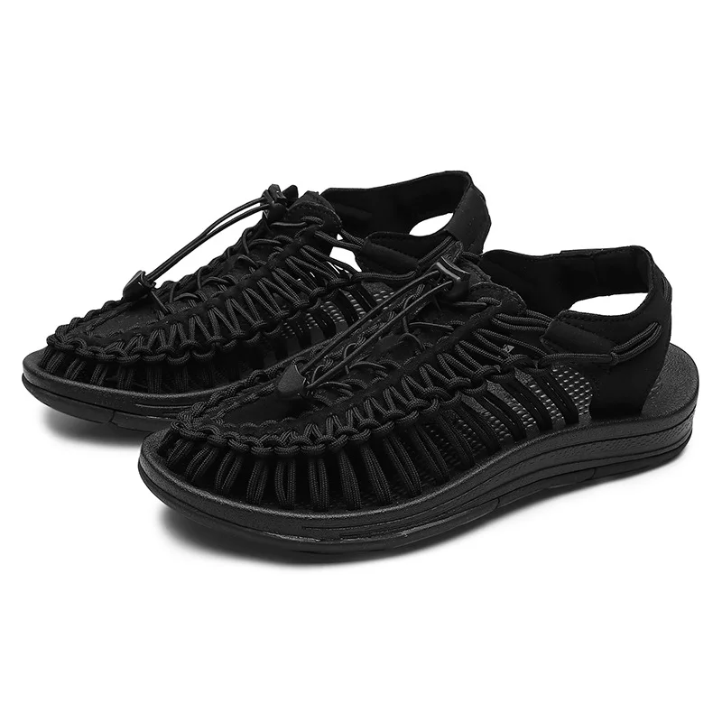 ZYYZYM Men Sandals Woven Unisex 2021 Summer Casual Hollow Breathable Shoes Outdoors Fashion Beach Rome Lovers | Обувь