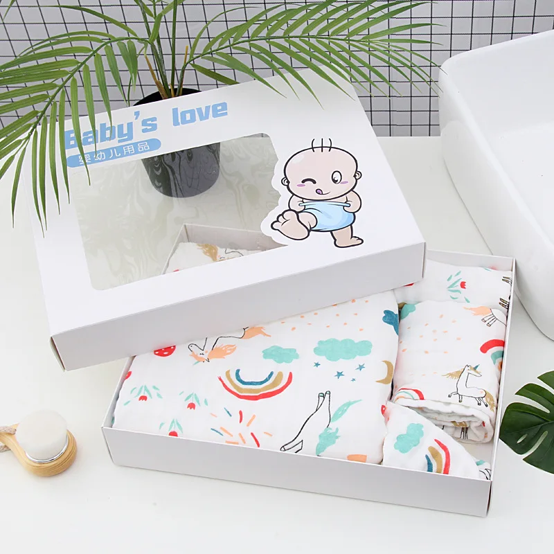 5 шт./компл. газовое комплект полотенец для малышей Многослойные Blacket детское