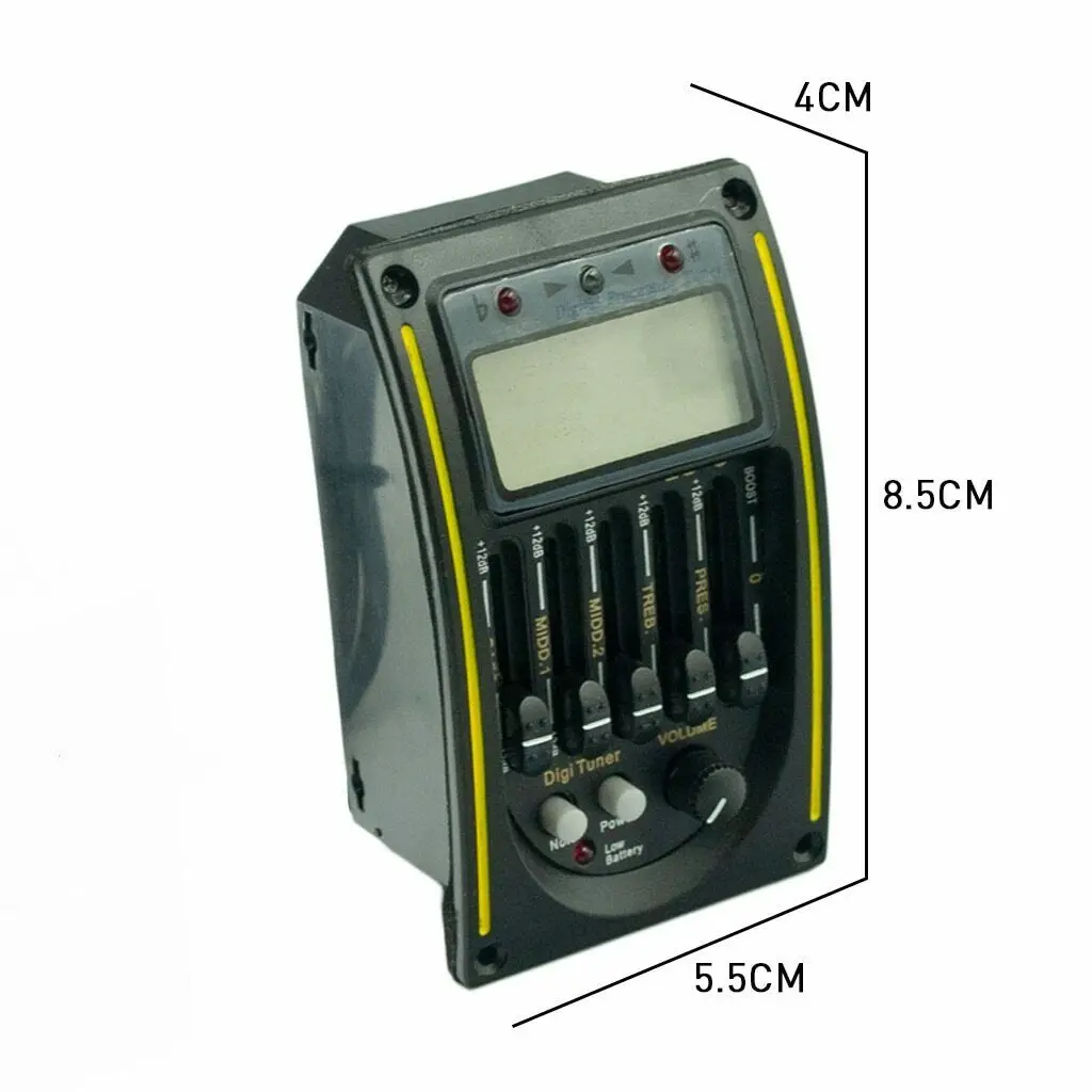 LC-5 Акустическая Электрогитара предусилитель эквалайзер Пикап тюнер